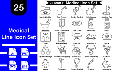 Pakiet 25 ikon Premium Medical Line