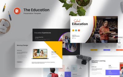 PowerPoint-presentatiesjabloon voor slim onderwijs