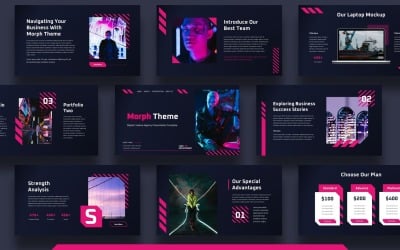 Morph Neon Google 幻灯片主题