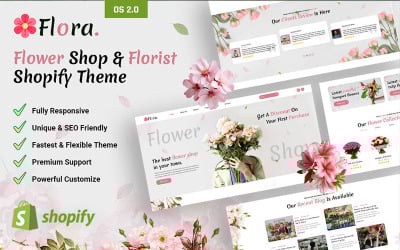 Flora - 鲜花店和花店 Shopify 主题