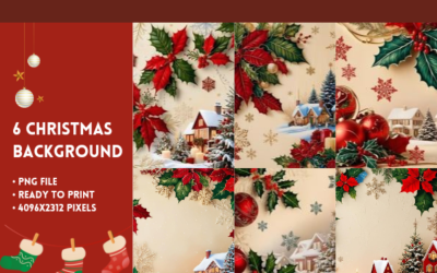 6 Christmas Celebration Background