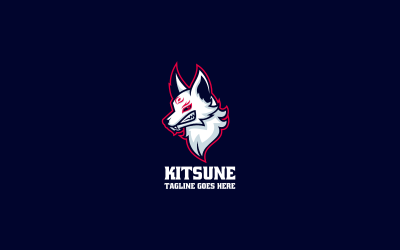 Kitsune Simple Mascot Logo 23