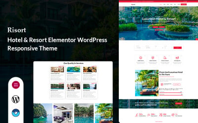 Risort - Hotell och Resort Elementor WordPress-tema