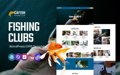 Cafish - Tema WordPress Elementor per club di pesca fluviale e di caccia al pesce