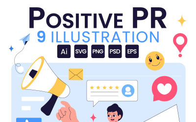 9 Positive Public Relations Illustration