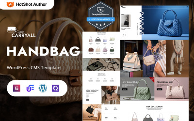 Carryall - Lyx Handväska Shop Och Moderna Handväskor WordPress Elementor Theme
