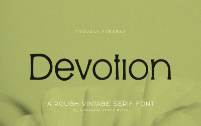 Devotion - Kaba Serif Yazı Tipi