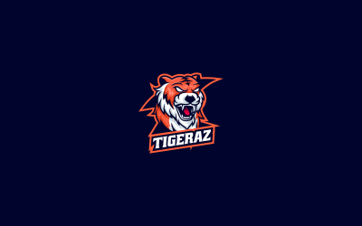 Einfaches Tigeraz-Maskottchen-Logo