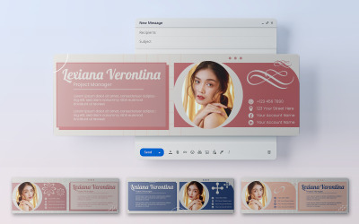Feminine E-Mail-Signatur-Vorlage
