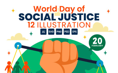12 Day of Social Justice Illustration