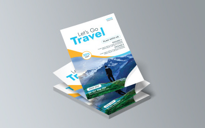 Sjabloon voor het maken van reisgerelateerde flyers en posters