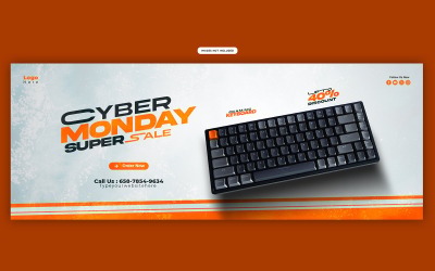 Cyber Monday Social Media Post Template