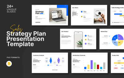 Satış Stratejisi Planı Google Slayt Sunum Şablonu