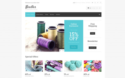Modello Magento Responsive #47321 "Needles"