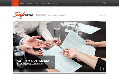 Modelo de site responsivo de consultoria