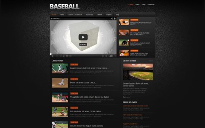 Plantilla Moto CMS HTML #47371 para Sitio de Béisbol