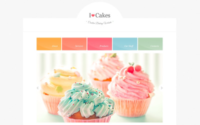 Plantilla Web Responsive para Sitio de Panaderías #47310
