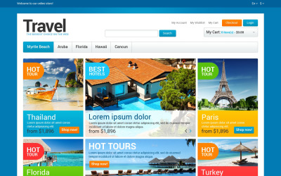 Travel Agency Store Magento Theme