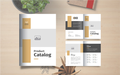 Diseño de plantilla de catálogo de productos de muebles o catálogo de productos de la empresa