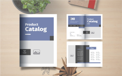 Folleto de catálogo de productos de muebles o plantilla de diseño de catálogo de productos de la empresa
