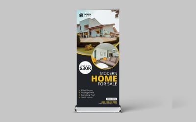 Progettazione di un Roll Up Banner Stand per una mostra