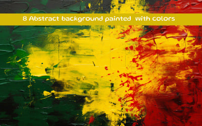 Colorful paint strokes background red yellow and green grunge wallpaper