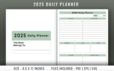 2025 Daily planner log book
