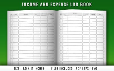 Income and Expense Log Book