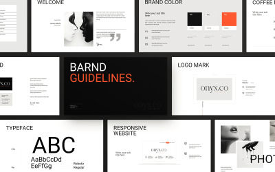 Modèle de présentation Google Slides avec directives de marque minimales