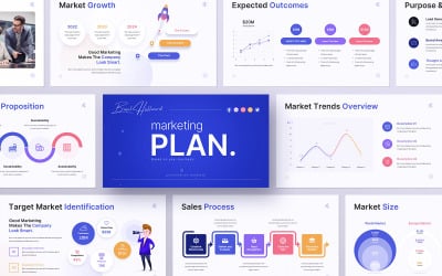 Modèle de présentation PowerPoint de plan marketing