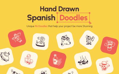 Moderne Spaanse Doodles Icoon
