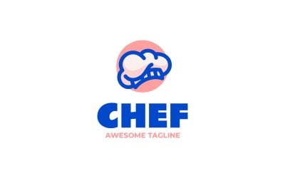 Chef Simple Mascot Logo 22