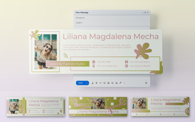 Playful Email Signature Template 397