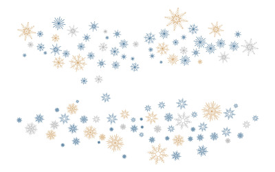 Snöflinga vinter bakgrund lager illustration designmall v.1