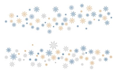 Snowflake winter background stock illustration design template v.2