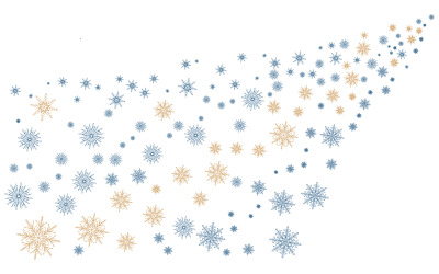 Snowflake winter background stock illustration design template v.6