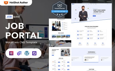 Job Quast – Professzionális állásportál és toborzás WordPress Elementor téma