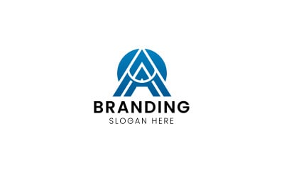 Letter AA company logo-622