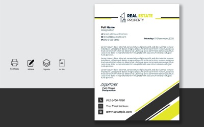 Letterhead Design Template for Official Letters - Product - 079
