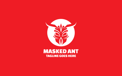 Logo della silhouette della formica mascherata