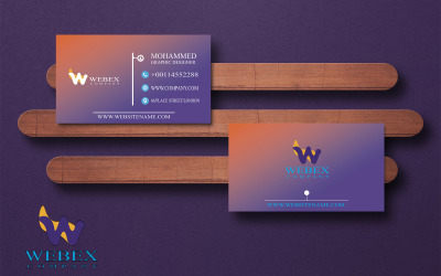 Professional business card for companies