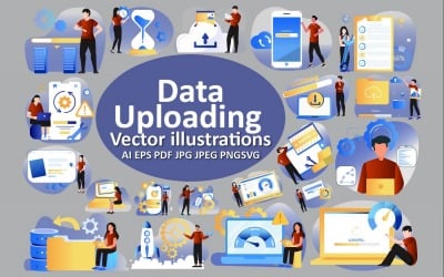 Stylish Loading Illustrations for Smooth and Interactive Designs