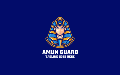 Amun Guard Simple Mascot Logo