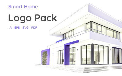 ContactHome – Minimalistická šablona balíčku loga Smart Home