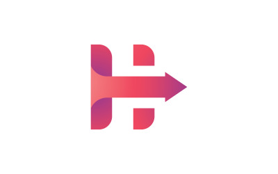 H-Logo-Design und -Vorlage. Kreative H-Symbol-Initialen basierend auf Buchstaben im Vektor. 0