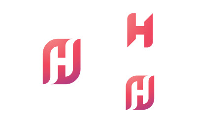 H-Logo-Design und -Vorlage. Kreative H-Symbol-Initialen basierend auf Buchstaben im Vektor. 13