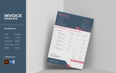 Modèle de facture moderne pour des transactions commerciales efficaces