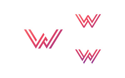 Progettazione e modello del logo W. Iniziali creative dell&amp;#39;icona W basate su lettere in vettore. 15