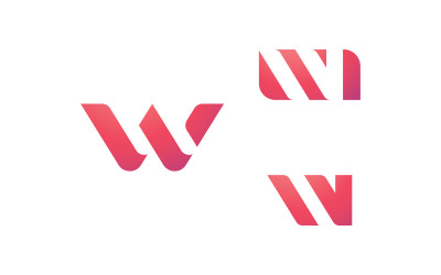 Progettazione e modello del logo W. Iniziali dell&amp;#39;icona W creative basate su lettere in vettore. 13