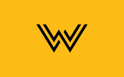 Progettazione e modello del logo W. Iniziali dell&amp;#39;icona W creative basate su lettere in vettore. 7